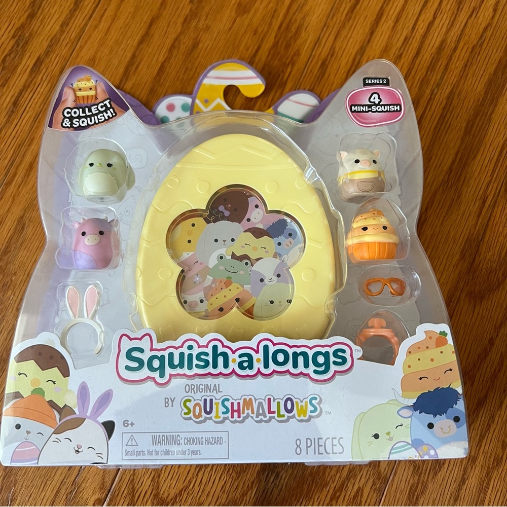Squish-a-longs by Squishmallows - Yellow and Multicolor Mini Squish Set Toy